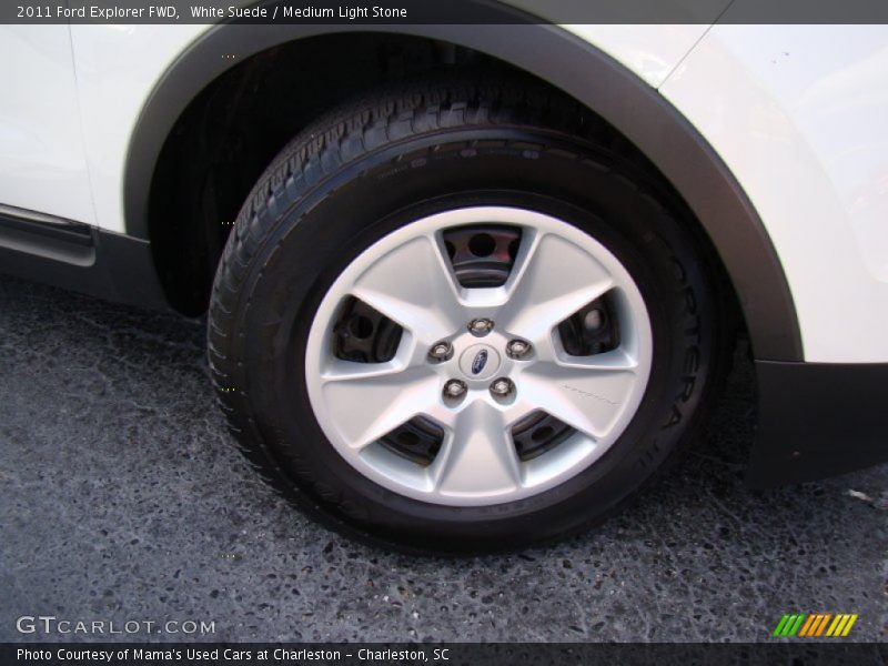White Suede / Medium Light Stone 2011 Ford Explorer FWD