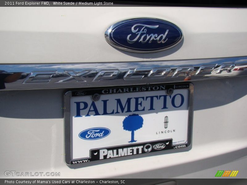 White Suede / Medium Light Stone 2011 Ford Explorer FWD