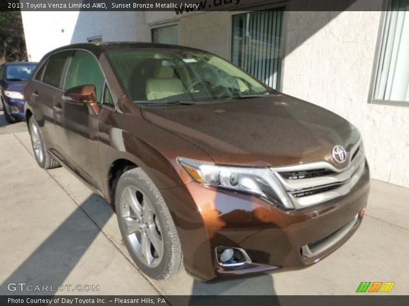 Sunset Bronze Metallic / Ivory 2013 Toyota Venza Limited AWD