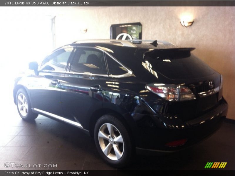 Obsidian Black / Black 2011 Lexus RX 350 AWD