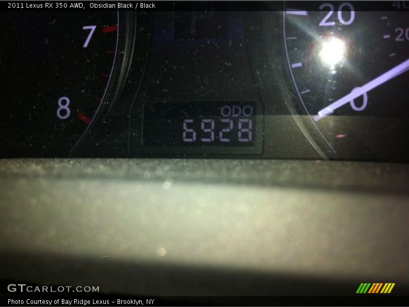Obsidian Black / Black 2011 Lexus RX 350 AWD