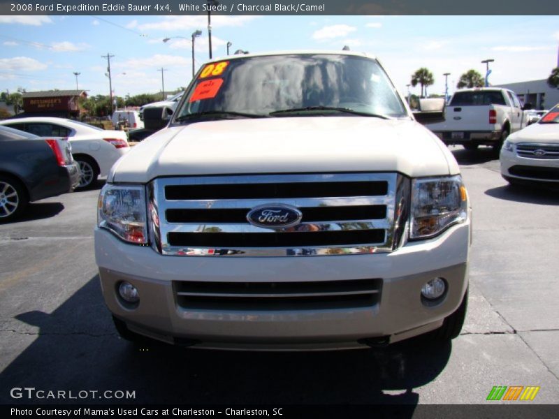 White Suede / Charcoal Black/Camel 2008 Ford Expedition Eddie Bauer 4x4