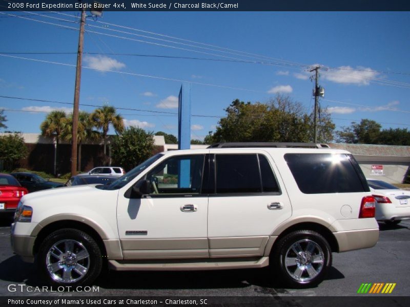 White Suede / Charcoal Black/Camel 2008 Ford Expedition Eddie Bauer 4x4