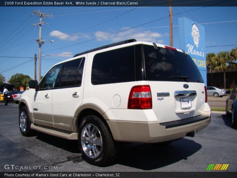 White Suede / Charcoal Black/Camel 2008 Ford Expedition Eddie Bauer 4x4
