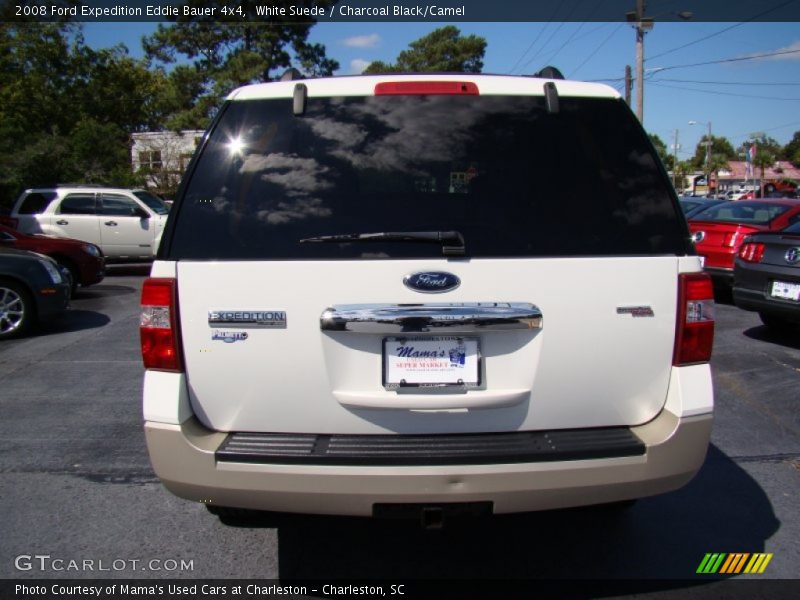 White Suede / Charcoal Black/Camel 2008 Ford Expedition Eddie Bauer 4x4