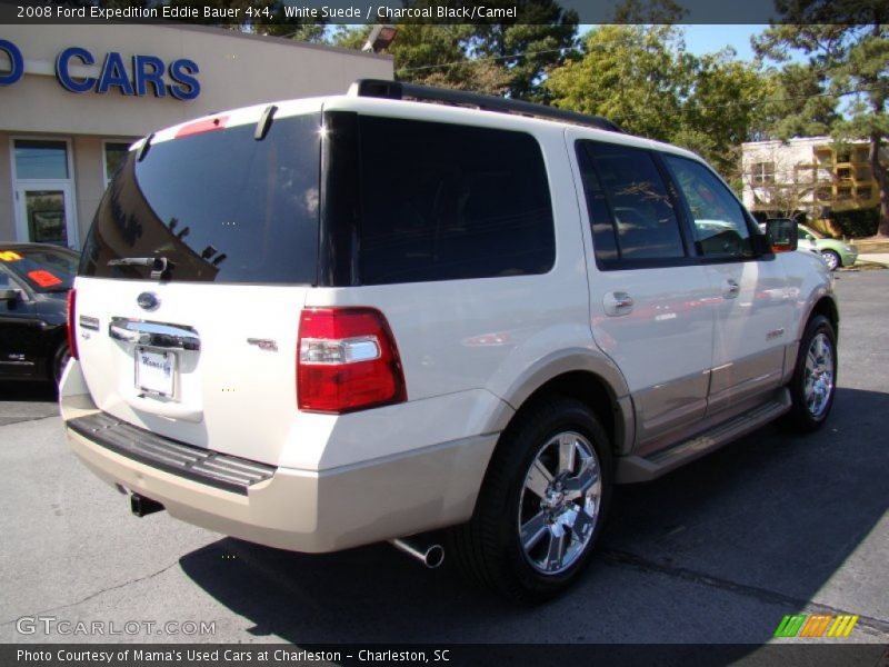 White Suede / Charcoal Black/Camel 2008 Ford Expedition Eddie Bauer 4x4