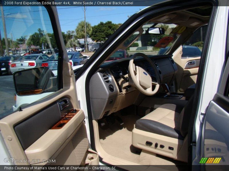 White Suede / Charcoal Black/Camel 2008 Ford Expedition Eddie Bauer 4x4