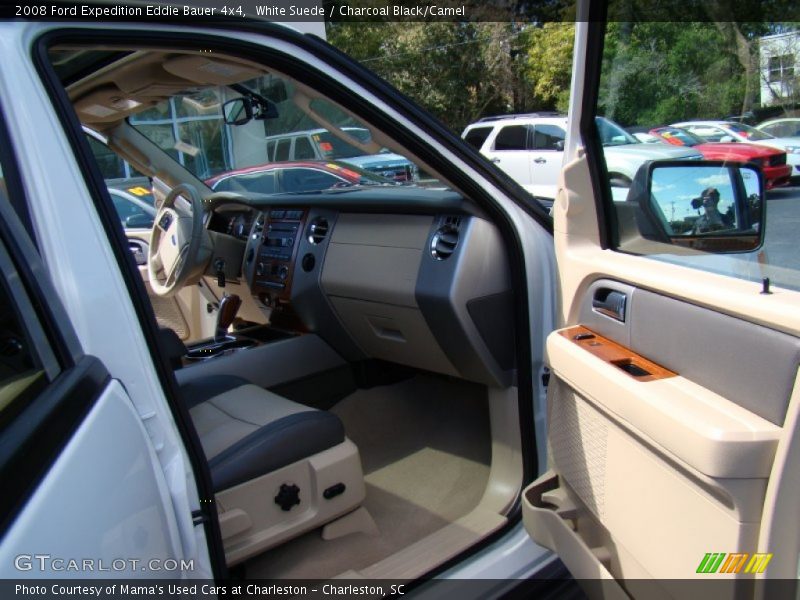 White Suede / Charcoal Black/Camel 2008 Ford Expedition Eddie Bauer 4x4