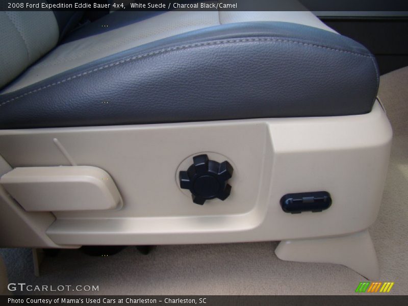 White Suede / Charcoal Black/Camel 2008 Ford Expedition Eddie Bauer 4x4