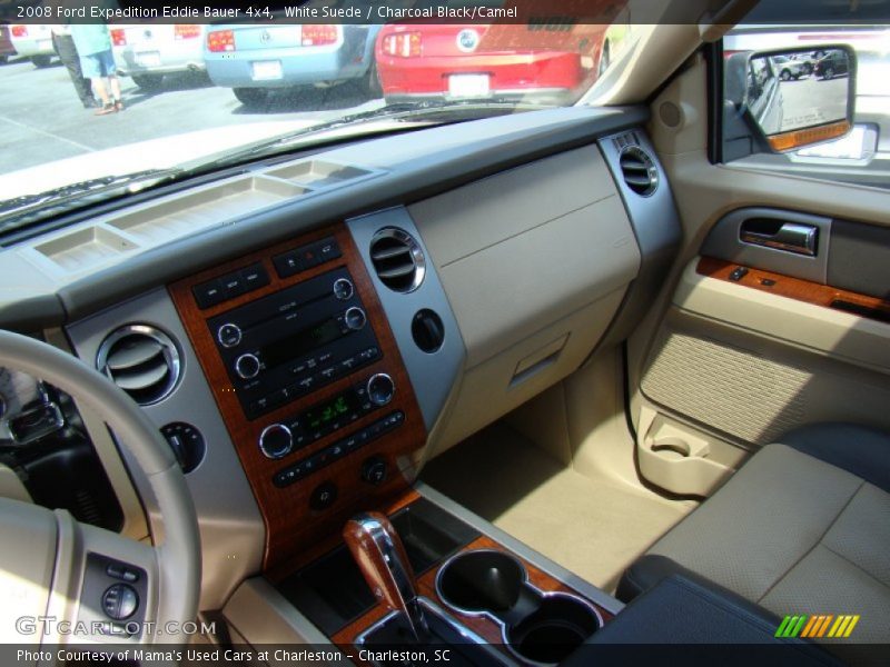 White Suede / Charcoal Black/Camel 2008 Ford Expedition Eddie Bauer 4x4