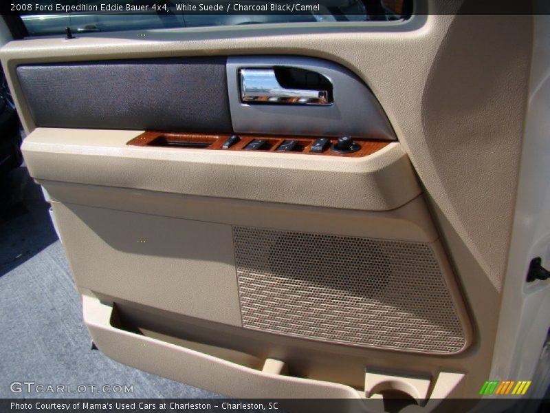 White Suede / Charcoal Black/Camel 2008 Ford Expedition Eddie Bauer 4x4