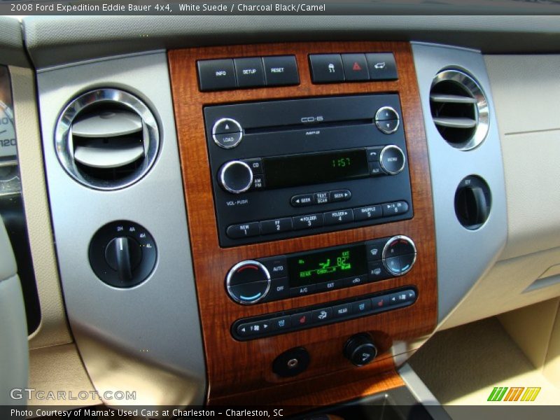 White Suede / Charcoal Black/Camel 2008 Ford Expedition Eddie Bauer 4x4