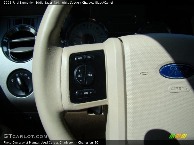 White Suede / Charcoal Black/Camel 2008 Ford Expedition Eddie Bauer 4x4