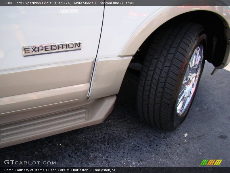White Suede / Charcoal Black/Camel 2008 Ford Expedition Eddie Bauer 4x4