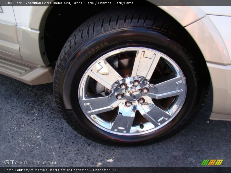 White Suede / Charcoal Black/Camel 2008 Ford Expedition Eddie Bauer 4x4