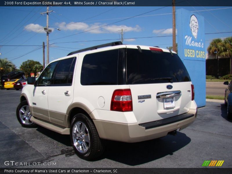 White Suede / Charcoal Black/Camel 2008 Ford Expedition Eddie Bauer 4x4