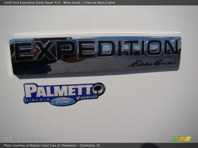 White Suede / Charcoal Black/Camel 2008 Ford Expedition Eddie Bauer 4x4