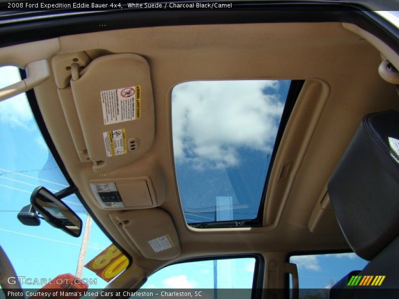 White Suede / Charcoal Black/Camel 2008 Ford Expedition Eddie Bauer 4x4