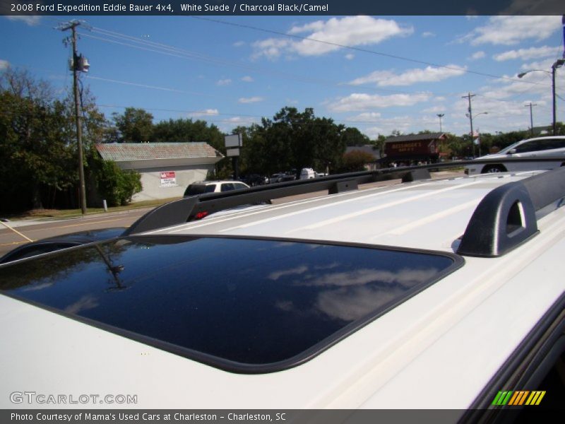 White Suede / Charcoal Black/Camel 2008 Ford Expedition Eddie Bauer 4x4