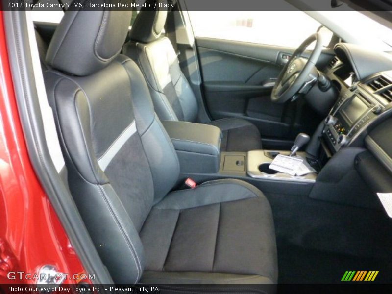 Barcelona Red Metallic / Black 2012 Toyota Camry SE V6