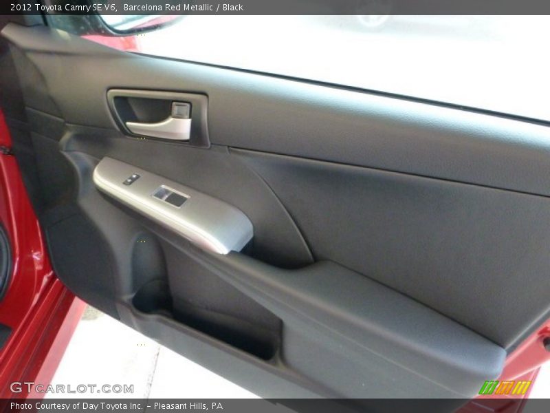Barcelona Red Metallic / Black 2012 Toyota Camry SE V6