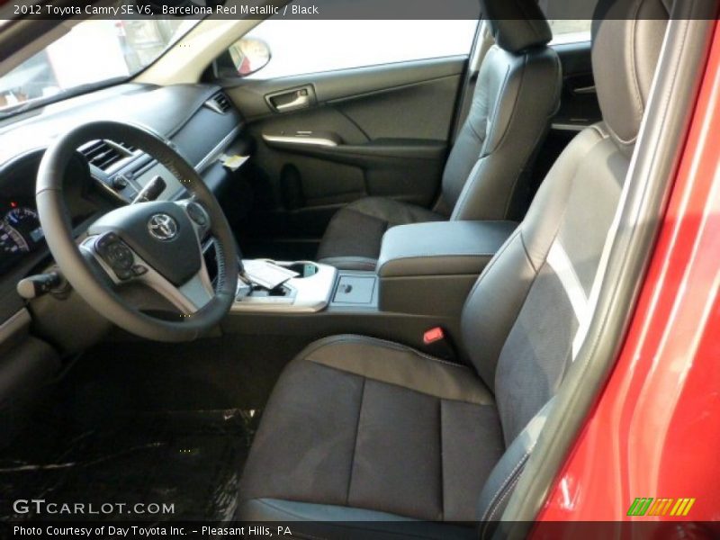 Barcelona Red Metallic / Black 2012 Toyota Camry SE V6