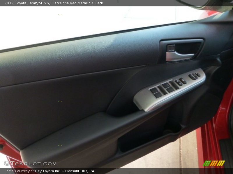 Barcelona Red Metallic / Black 2012 Toyota Camry SE V6