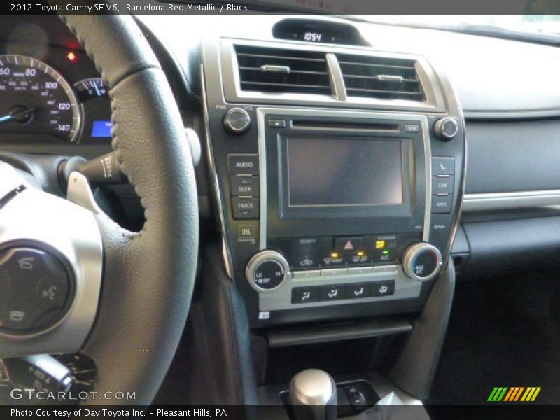 Barcelona Red Metallic / Black 2012 Toyota Camry SE V6