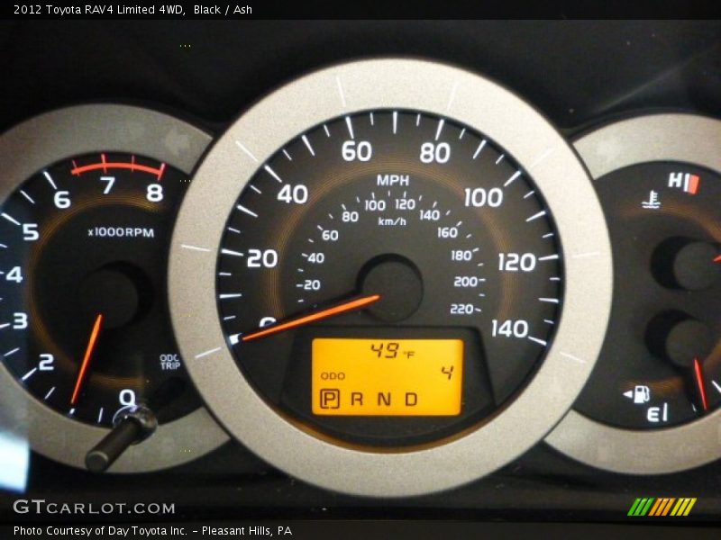 Black / Ash 2012 Toyota RAV4 Limited 4WD