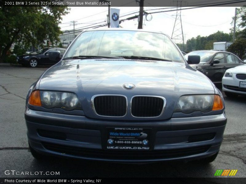 Steel Blue Metallic / Sand 2001 BMW 3 Series 325xi Sedan