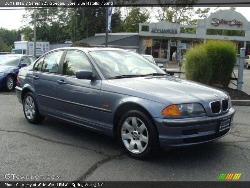 Steel Blue Metallic / Sand 2001 BMW 3 Series 325xi Sedan