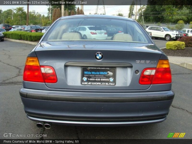 Steel Blue Metallic / Sand 2001 BMW 3 Series 325xi Sedan