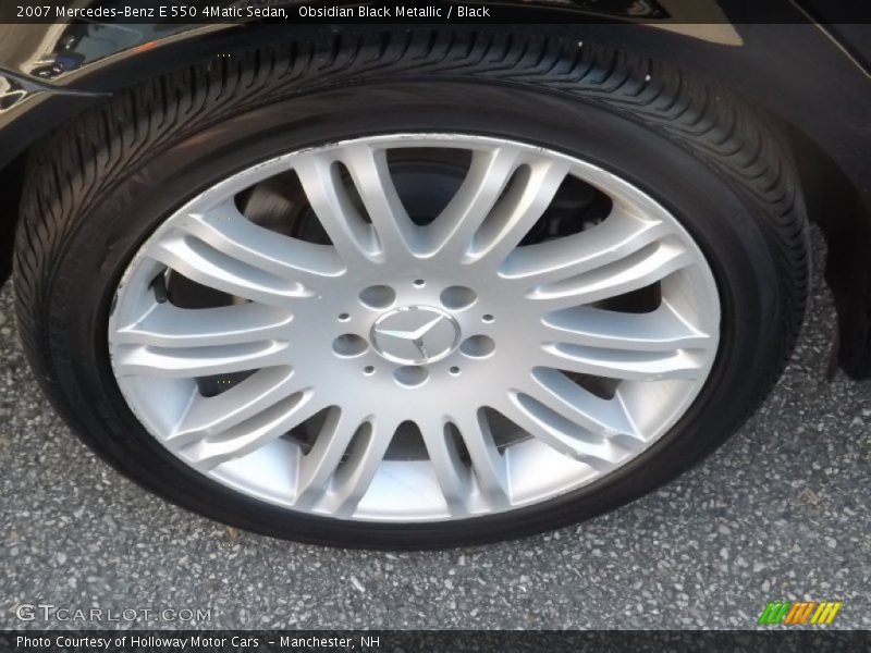 Obsidian Black Metallic / Black 2007 Mercedes-Benz E 550 4Matic Sedan