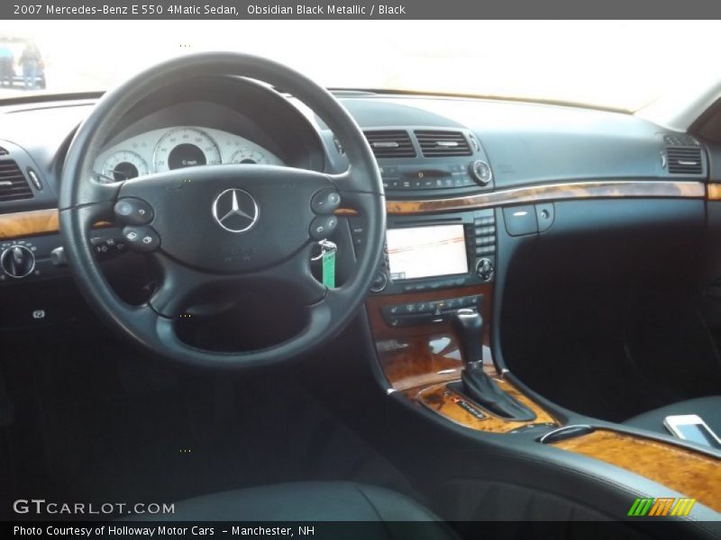 Obsidian Black Metallic / Black 2007 Mercedes-Benz E 550 4Matic Sedan