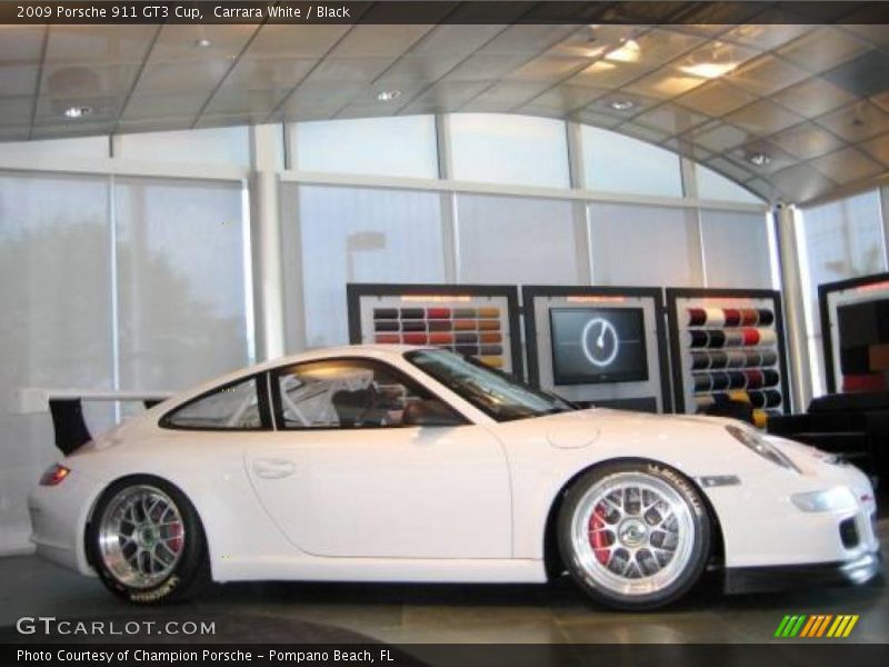 Carrara White / Black 2009 Porsche 911 GT3 Cup
