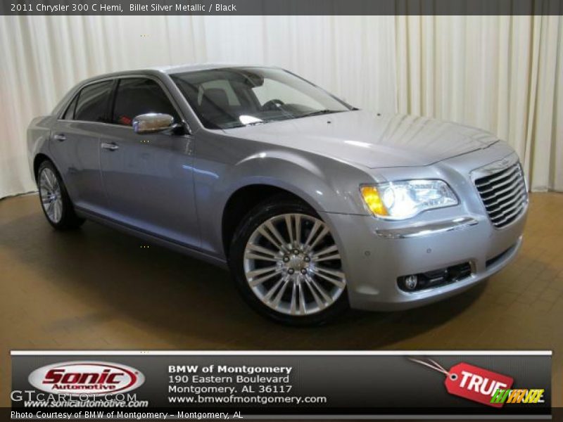 Billet Silver Metallic / Black 2011 Chrysler 300 C Hemi