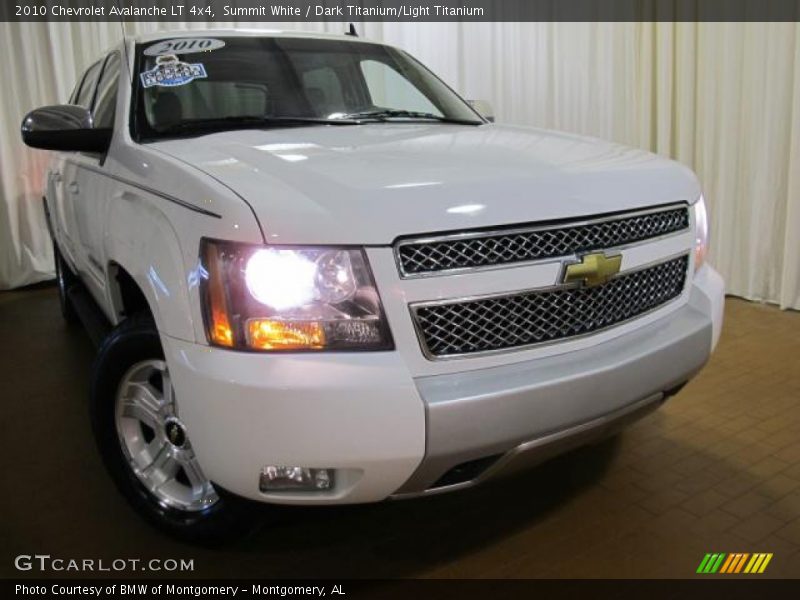 Summit White / Dark Titanium/Light Titanium 2010 Chevrolet Avalanche LT 4x4