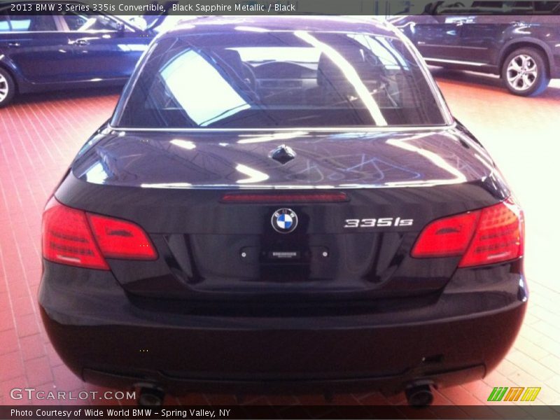 Black Sapphire Metallic / Black 2013 BMW 3 Series 335is Convertible