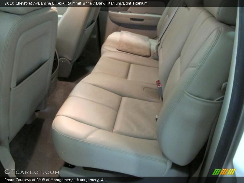 Rear Seat of 2010 Avalanche LT 4x4
