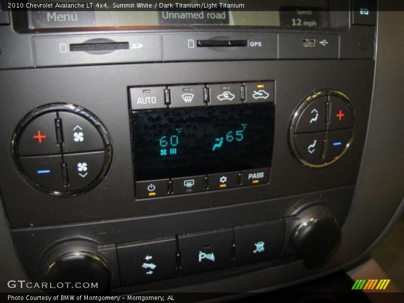 Controls of 2010 Avalanche LT 4x4