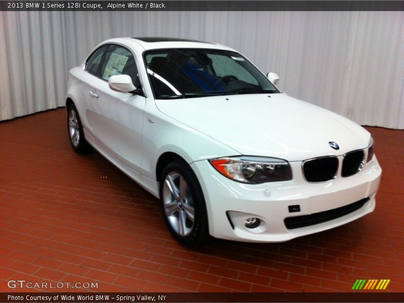 Alpine White / Black 2013 BMW 1 Series 128i Coupe