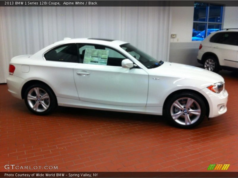 Alpine White / Black 2013 BMW 1 Series 128i Coupe