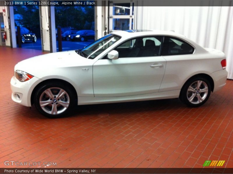 Alpine White / Black 2013 BMW 1 Series 128i Coupe