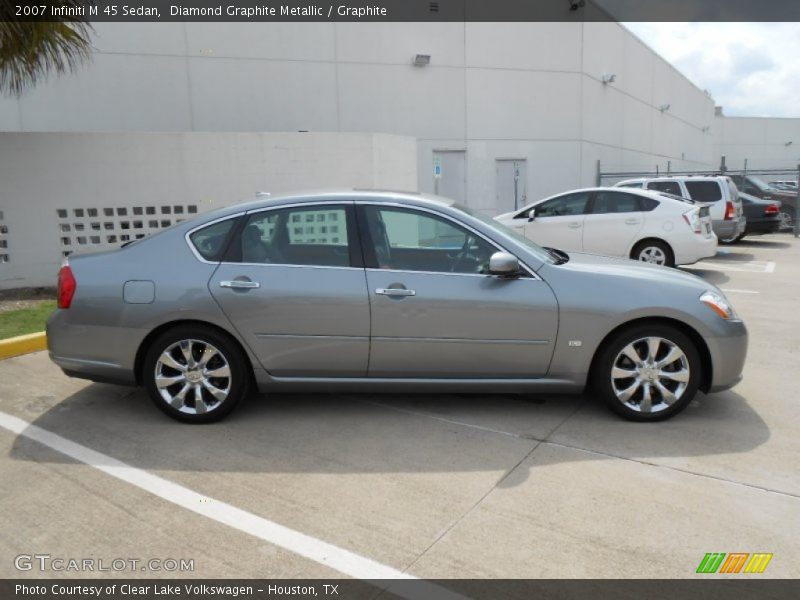Diamond Graphite Metallic / Graphite 2007 Infiniti M 45 Sedan