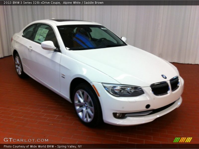 Alpine White / Saddle Brown 2013 BMW 3 Series 328i xDrive Coupe