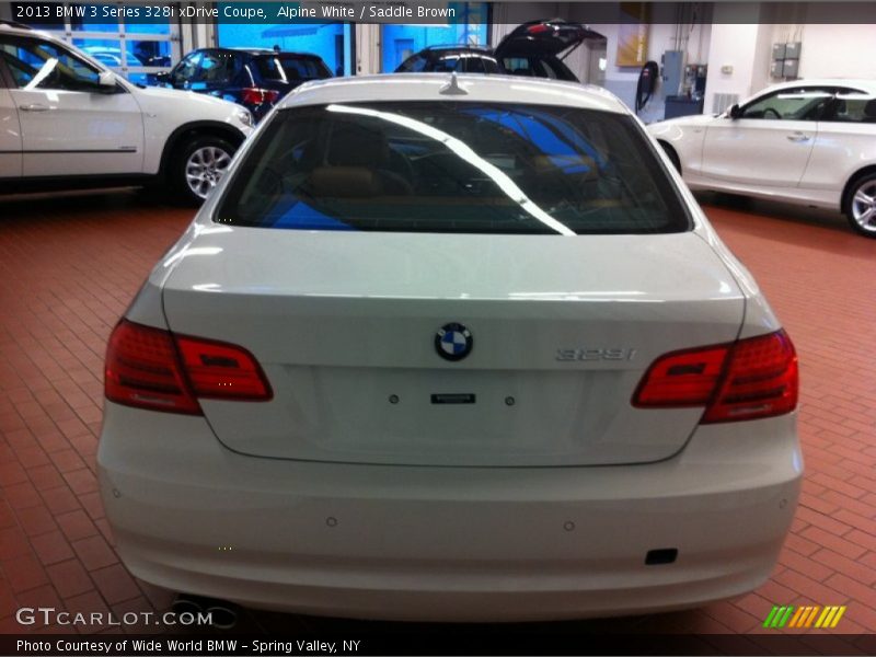 Alpine White / Saddle Brown 2013 BMW 3 Series 328i xDrive Coupe