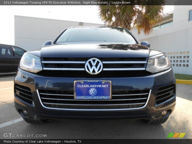 Night Blue Metallic / Saddle Brown 2013 Volkswagen Touareg VR6 FSI Executive 4XMotion