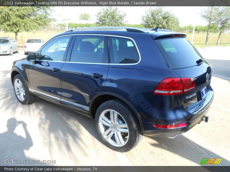 Night Blue Metallic / Saddle Brown 2013 Volkswagen Touareg VR6 FSI Executive 4XMotion