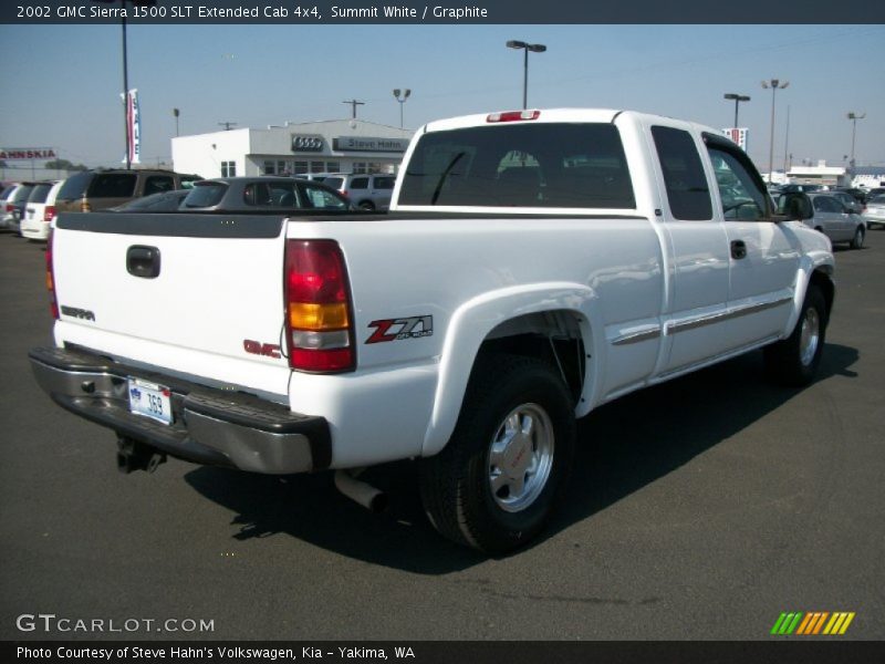 Summit White / Graphite 2002 GMC Sierra 1500 SLT Extended Cab 4x4