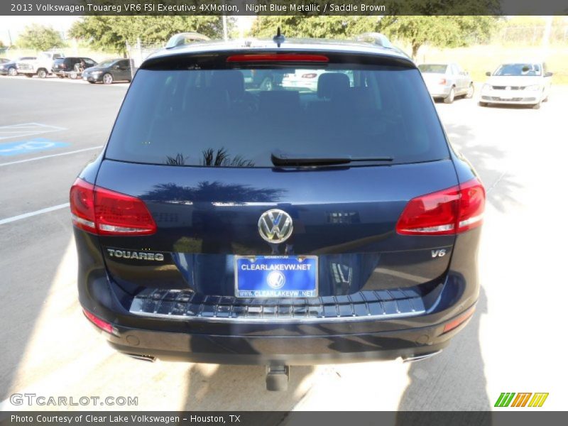 Night Blue Metallic / Saddle Brown 2013 Volkswagen Touareg VR6 FSI Executive 4XMotion